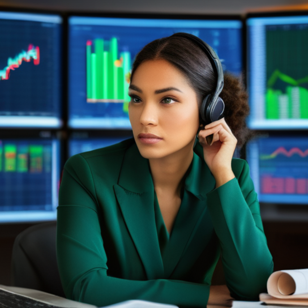 감정적 투자 오류를 극복하기 위한 금융 지식 - **Prompt: Navigating the Investment Storm with Serenity**
A young professional (male or female, ...