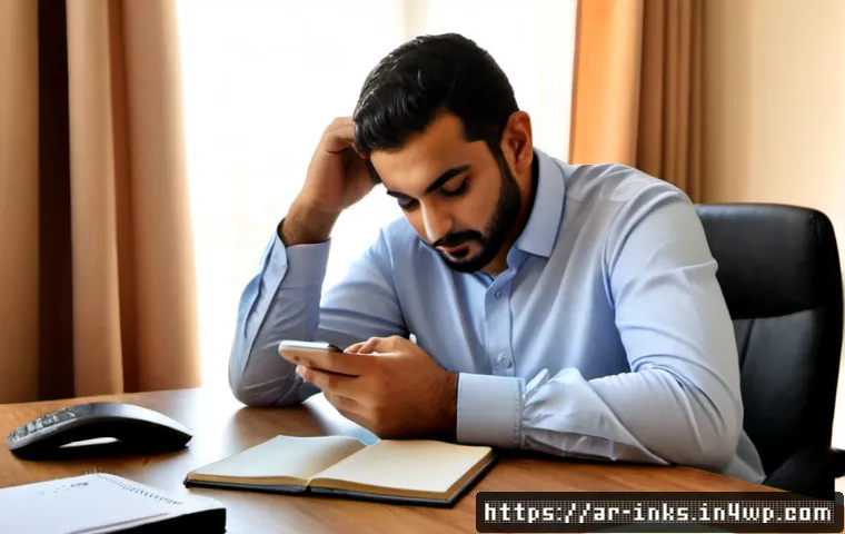 Home 17 감정적 결정 피하기 위한 가이드 - Photorealistic Arab man in modest smart-casual clothing seated at a tidy home office desk, pausing b...
